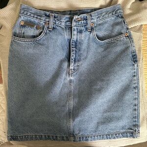 Vintage Calvin Klein Mini Denim Skirt Made in USA